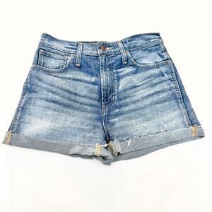 Madewell The Perfect Jean Short Folded Hem Denim Jeans Zip Fly Size 27